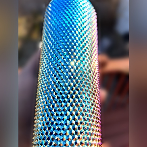 Starbucks Inspired 24oz Metallic Oil Slick Studded Tumbler - Picture 7 of 9